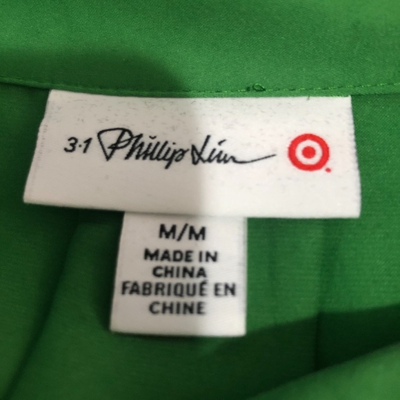 3.1 Phillip Lim for Target Green Button Down Shirt - Picture 2 of 2